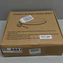 GUEOQTC Chicken Water Heater-11in Heated Poultry Waterer Base for 5 Gallon,with Thermostat and 9.8ft Power Cord (1PACK, Black)