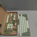 Womier Matcha Green Keycaps PBT, Jelly Keycaps 60 75 100 Percent, Translucent Jade Key caps Custom 127 Keys, Cherry Profile for 61/68/84/87/98/100 Cherry Gateron MX Mechanical Gaming Keyboards