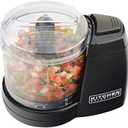 Mini Chopper by Select Brands - Mini Electric Food Chopper for Kitchen Appliances - Features Dishwasher-Safe Parts - Chops, Minces & Dices - 1-1/2 Cups, Black