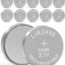 EEMB 10PCS Rechargeable Battery 3.7V 120mAh