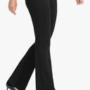 Rammus Womens High Waist Yoga Dress Pants with Pockets Stretch Work Pants for Women Bootcut Leg Slacks for Office Casual Large