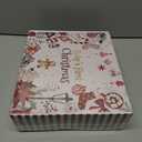 Lanpn 6 Pcs 2025 Baby's First Christmas Ornament 4" 5.5", 1st Xmas Tree Ornaments Gift Set for Baby Girl, Adorable Christmas Newborn New Bebe Keepsake, Personalised Name Holiday Hanging Decor, Pink