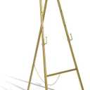 ARTASY 50" Gold Easel Stand for Wedding Signs, Posters, Portable Artist Easel for Painting Canvas, Large Display Easel for Home and Office