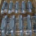 KOMUEE 10 Packs 30oz Glass Meal Prep Containers 2 Compartments,Glass Food Storage Containers with Lids,Airtight Lunch Bento Boxes,Microwave,Oven,Freezer and Dishwasher Safe (Gray)