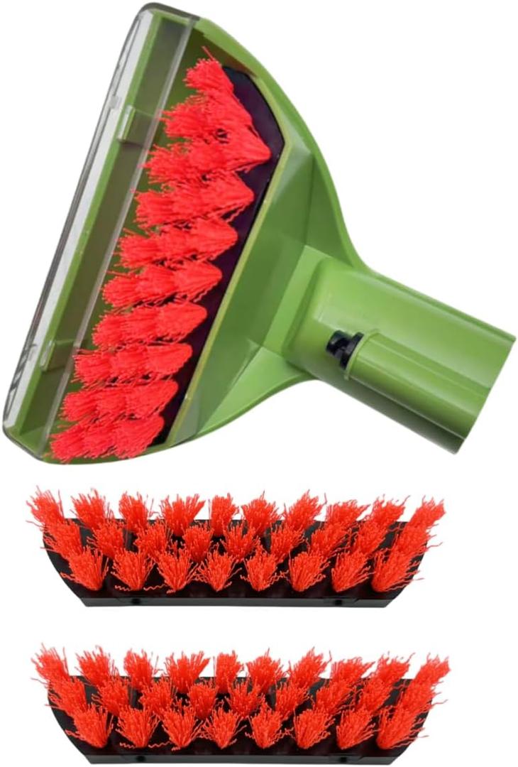 Upgraded 5.3in 1400B Little Green Machine Multi-Purpose Tools Brush Replacement Parts Compatible with 1400B 4075 3194 3353 2458 3588F 1986 1425 2513E Tough Stain Brush Tool Attachments (green 1+2)