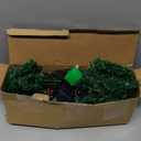 2 Pack Solar Mini Christmas Tree Decorations Lights, 30 Inch 8 Flashing Modes Waterproof Xmas Decor, 60 LED Lights with Ornaments 6 Lighted Gift Boxes for Porch Pathway Yard Garden (Warm White)