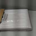 Youdesure White Folding Storage Ottoman Bench, Faux Leather Footrest for Living Room, Ottoman with Storage Padded Seat for Bedroom, Holds up to 350lbs