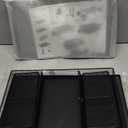 Desk Organizer and Accessories, 2-Tier Computer Monitor Stand Riser with Drawer and 2 Pen Holders, Laptop Stand, Office Desk Accessories for Office Supplies, Black (Black 1-Pack)