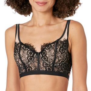 Cosabella Women's Sicilia Longline Bralette (Medium, Black)