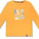 Speedo Boy's Uv Swim Shirt Long Sleeve Tee Graphic (Orange)