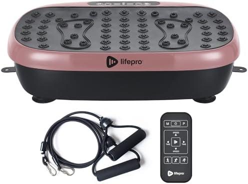 Lifepro Vibration Plate Exercise Machine with Magnetic Acupoints - Full Body Vibration Platform for Beginners and Recovery - Ideal Lymphatic Drainage Massager for Muscle Toning and Overall Fitness