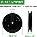 187292 587819701 Spindle Assembly with 195945 Pulley for 42" 46" 48" 54" Mower Decks Fit for Husqvarna YTH22V46 YTH24V48 YTH24k54, Craftsman YS4500, YT4000, Replaces OEM 532187292 587819701