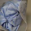 Bedding Duvet Cover Queen Size Blue Set, 3 Pieces Set Solid Color Satin Queen Duvet Cover Set 1 Comforter Cover and 2 Pillowcases with Zipper Cover (Lake Blue, Queen 90'' x 90'')