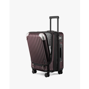 LEVEL8 Grace Carry on Luggage Airline Approved, 20 Inch Expandable Hardside Suitcases with wheels, Abs+Pc Harshell Spinner Luggages with Tsa Lock, Red