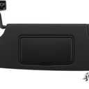 Left Side Sun Visor for Jeep Wrangler JK/JL Series 2007-2018 Front Left Sun Protection Shade Replaces No.6CJ07DX9AA Car Sun Visor Assembly Black