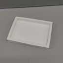 White Plastic Half Size Jewelry Organizing Display Tray ~ 1" Tall