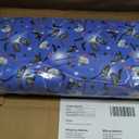 Mook Fabrics Flannel PRT Hockey Stick Helmets Pucks, Blue Cut by The Yard