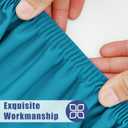 Spandex 4 Foot Rectangle Table Cloth 2 Pack, Elastic Fitted Tablecloths for Picnic, Stretch Washable Patio Table Cover for Outdoor, Camping, Banquet and Parties (Teal, 30"x48")