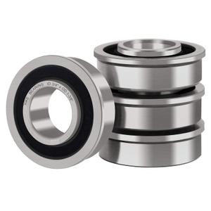 XiKe 4 Pcs Flanged Ball Bearings ID 3/4" x OD 1-3/8", Applicable Lawn Mower, Wheelbarrows, Carts & Hand Trucks Wheel, Replacement for 532009040, AM118315, AM127304, 10513, 251210 Etc.