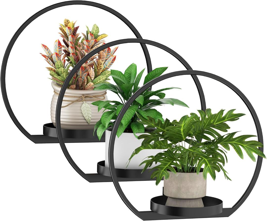 Wall Planters for Indoor Plants,Plant Frames Wall Decor Living Room Plant Stand Hanging Wall Plants Holder to Hold Large Pots Wall Plant Hanger Window Plant Shelves for Outdoor Entryway
