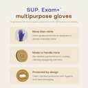 Supmedic SUP Exam Plus® Nitrile Gloves, Powder-Free Disposable Lab Violet (L)