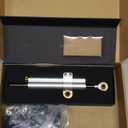 Adjustable Steering Damper Stabilizer with Mount Bracket Compatible with Yamaha MT-09 2025 2026 (Dual-tube Silver)