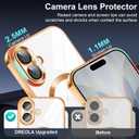 Designed for iPhone 17 Case Magnetic, Compatible with Magsafe, Camera Control Button, Camera Lens Protector, Clear Soft TPU Plated Phone Case for iPhone 17, Gold