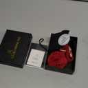 ARING PET Velvet Dog Collars, Christmas Red Soft Pet Collar with Detachable Felt Flower Metal Buckle for Puppy Small Medium Large Boy Girl Dogs-S (Small (Pack of 1))