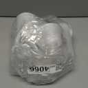 Homemory Pure White Flickering Flameless Candles, Battery Operated Acrylic LED Pillar Candles with Remote Control and Timer, Set of 5