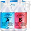 JDiction Epoxy Resin Clear High Gloss Epoxy Resin, Maximum 1.5 Inch Deep Pour 1 Gallon Casting Resin for Jewelry Making, Table Top, Wood and Mold Crafts