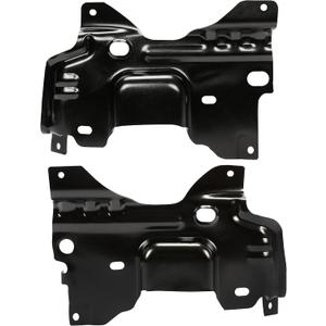 ALMULOO Front Bumper Brackets Set Mounting Compatible with 2009-2014 Ford F-150 F150 Support Brackets Replacement for 9L3Z17B984A FO1067180 9L3Z17B985A FO1066180 Steel Left and Right