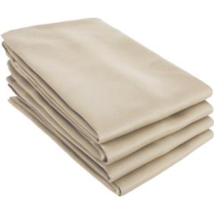 Deconovo Rod Pocket Curtains Blackout Shades Room Darkening Blinds Thermal Insulated Curtains for Patio 52Wx95L Inch Beige Set of 4
