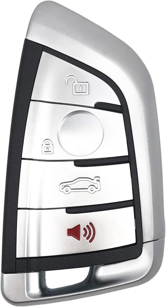 4 Buttons Replacement Key Fob Cover fit for BMW X1 X2 X3 X5 X6 M5 M6 M40i X5M 1 2 5 6 7 Series 530i 320 325I Keyless Entry Key Fob Shell