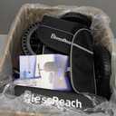 Knee Scooter, 300lbs Capacity, 13" Big PU Seat, Disc Brake Knee Walker, All Terrain Foldable Knee Scooter Walker with Bag for Foot Injuries Compact Crutches Alternative (Black)