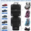 Car seat Protector 2 mesh Pocket Waterproof car seat Covers, Universal Size, Baby, pet, Children's car seat Protector, Anti Slip Bottom (2 Pieces)
