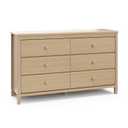 Storkcraft Alpine 6-Drawer Dresser (Driftwood)  GREENGUARD Gold Certified, Brown Dresser for Bedroom, Kids & Nursery Storage Drawers, Safety Interlocking Drawers, Pre-Installed Tracks, Kids Bedroom