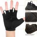 Cycling Gloves for Men Women Padded Mountain Bike Gloves Lightweight Half Finger Gloves Anti-Slip Shock-Absorbing for MTB Road Biking Fitness, X-Large