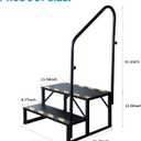 2 Step RV Steps with Handrails Ladder, Steps for Home, 400 LBS Hot Tub Outdoor Steps, RV Stairs, Camper Steps Portable Stairs for Mobile Home
