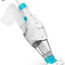 AIPER Handheld Pool Vacuum, Cordless Rechargeable Pool Vacuum Cleaner with Scrub Brush Head, Large Filter Bag, Perfect for Above-Ground/In-Ground Pools, Small Pools (P1111)