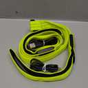 Dlitk Light Up Dog Leash, LED Leashes Rechargeable, Nylon Reflective Lead with Padded Handle for Night Walking, Safety Glow Lights for Large Medium Small Dogs(Green,(4 Ft+2 Ft))