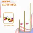 Indoor Flag Pole Kit with Weighted & Thickened Base 6-8FT,Aluminum Commercial Indoor Flagpole for Office School City Hall,Heavy Duty Indoor Telescoping Flag Pole,Golden 1 Pack