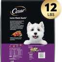 Cesar Small Breed Dry Dog Food for Small Dogs, Filet Mignon Flavor and Spring Vegetables Garnish, 12 lb Bag (EXP 03/13/27)