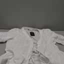 Womens Puff Sleeve Peplum Babydoll Tops Tie Front Cotton T Shirts Summer Casual Loose Fit Flowy Bow Blouse (Medium)