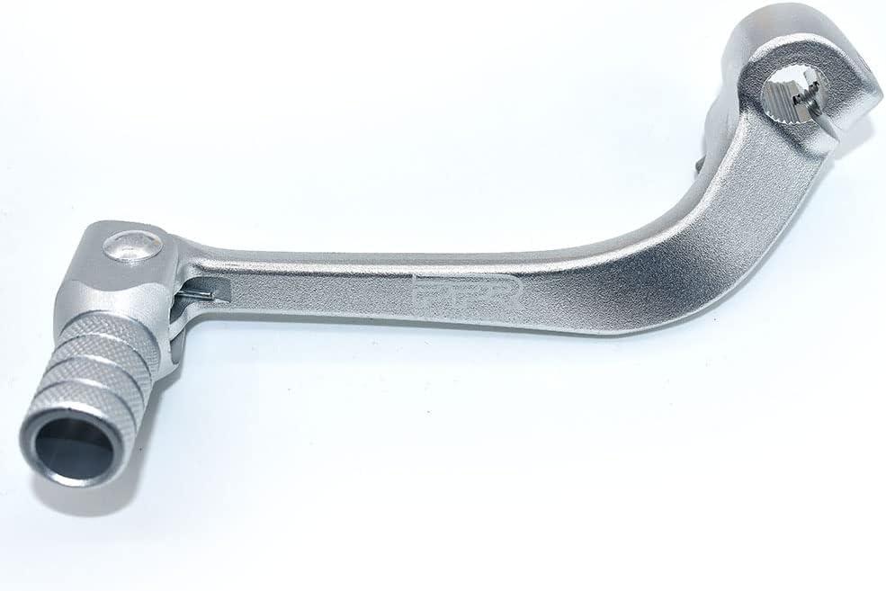 Gear Shift Lever, CNC Rod Alloy Aluminium Gear Shifter Lever Fits for Motorcycle BSE CRF 110 Apollo TTR 125 Motorcycle 50cc 110cc 250cc Dirt Pit Bike (Silver)