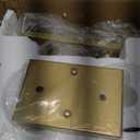 2 Light Bathroom Vanity, Bathroom Lights Over Mirror with Milky White Frosted Glass Shades, Gold Vanity Light for Mirror Living Room Bedroom Hallway E26 Base