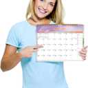 2 x Lbylyhxc 2026 Calendar - Includes January 2026 to June 2027-18 Monthly Wall Calendar 2026, 11 x 8.5 Inches.Thick Paper with Julian Dates and Block for New Year and Christmas Presents (Wall Calendar 2026-2027 Colorful)