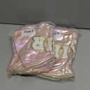 2 x Hiroyuki Iridescent Makeup Bag, 14 inches Cosmetic Bag, Large Capacity Travel Pouch (Hair, pink)