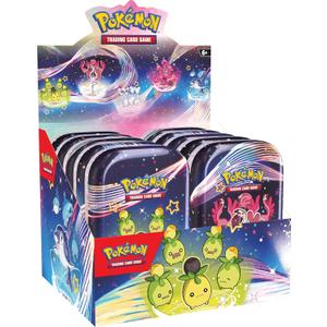 Pokémon TCG - Scarlet & Violet - Paldean Fates Mini Tin (Maushold/Smoliv/Tinkatink/Finizen/Flamigo - 1x Random, Black (3 PCS)