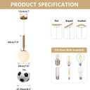 KCO Lighting Modern Globe Pendant Lights Kitchen Island Lighting White and Gold Pendant Light Single Pendant Lighting Frosted Glass Hanging Light Brass Vintage Ceiling Light Fixture