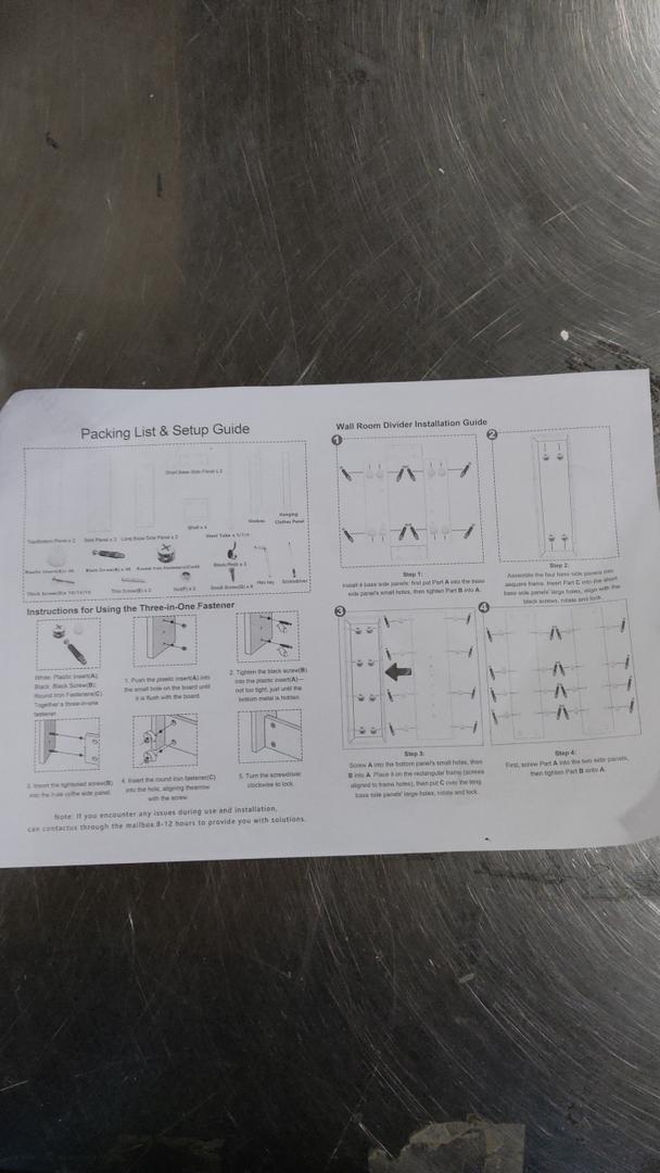 Wall Room divider  White 